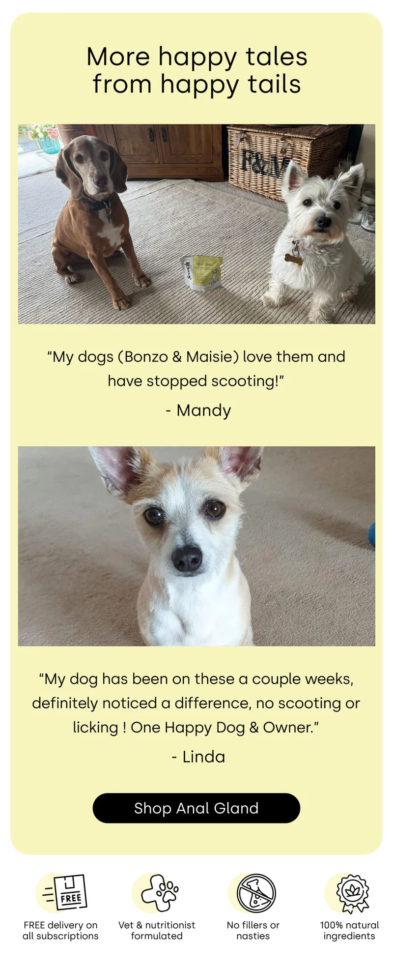 More happy tales from happy tails - Shop Anal Gland