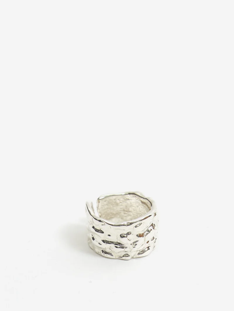 Image of octi Avocado Lava Ring - Silver