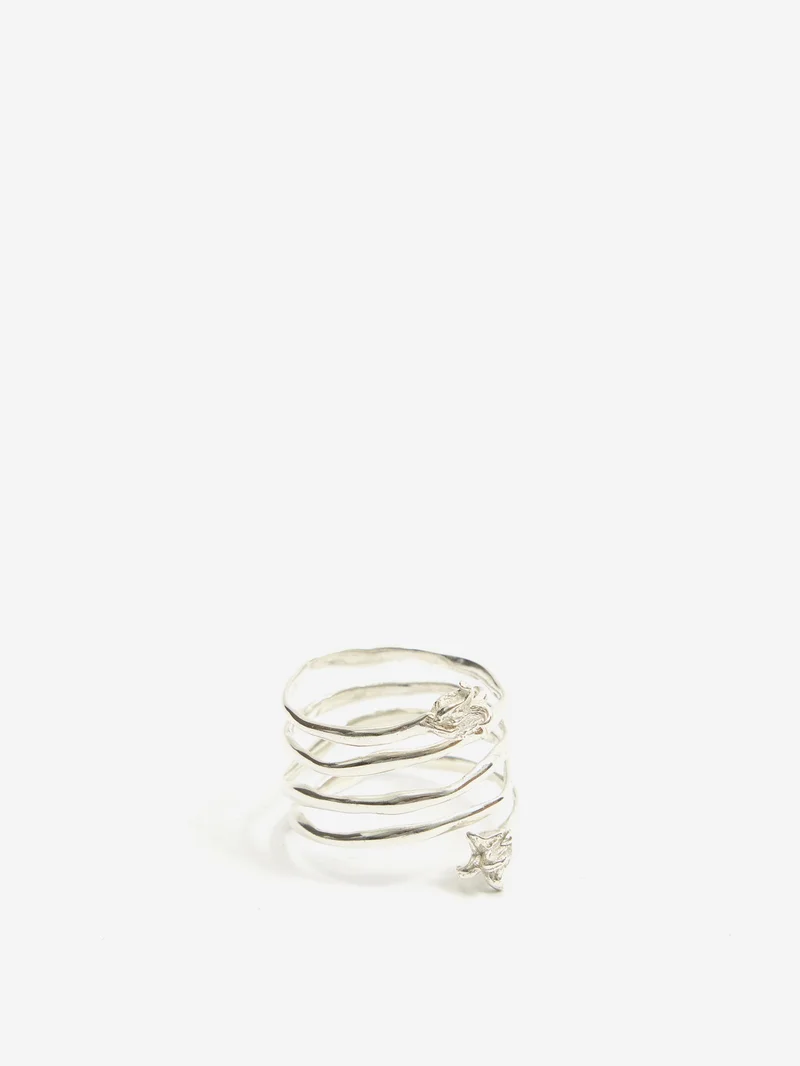 Image of octi Phyta Spiral Ring - Silver