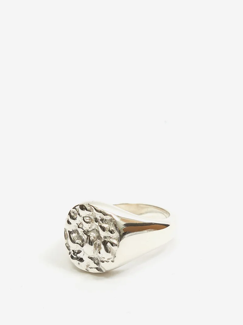 Image of octi Lava Pool Signet Ring - Silver