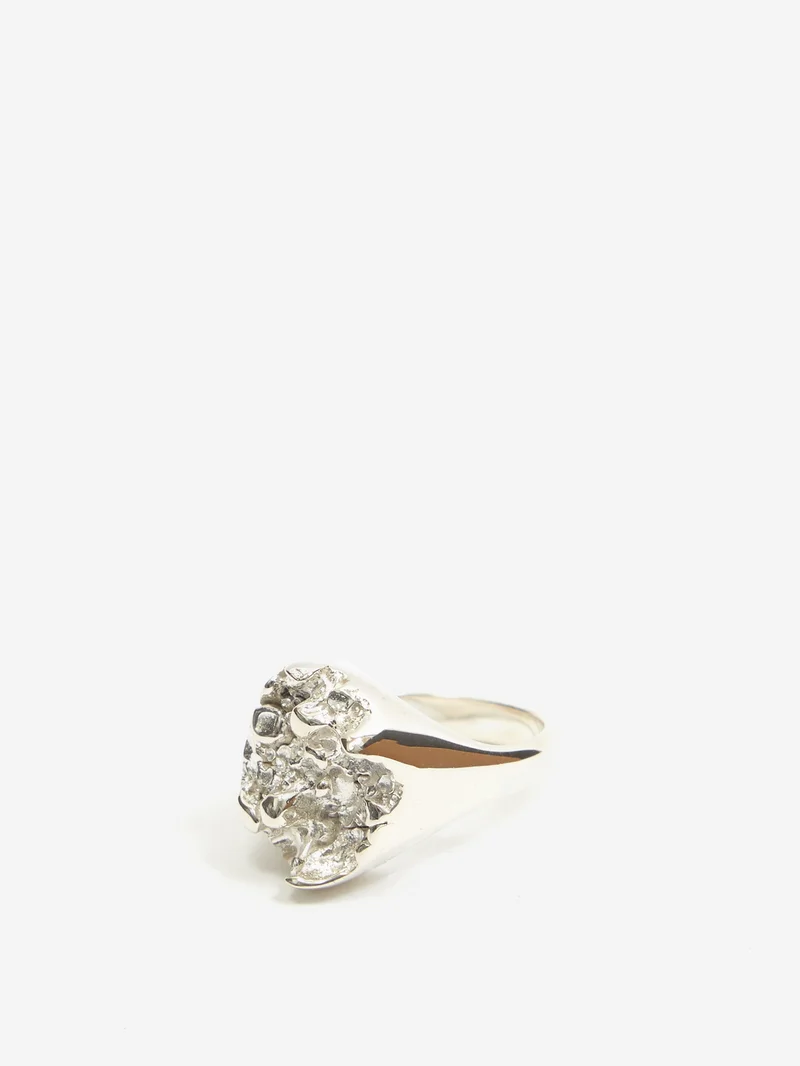 Image of octi Melon Mountain Signet Ring - Silver