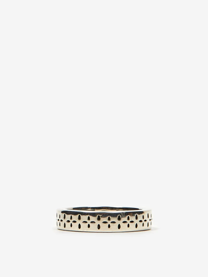 Image of Maple Bandana Ring - Silver