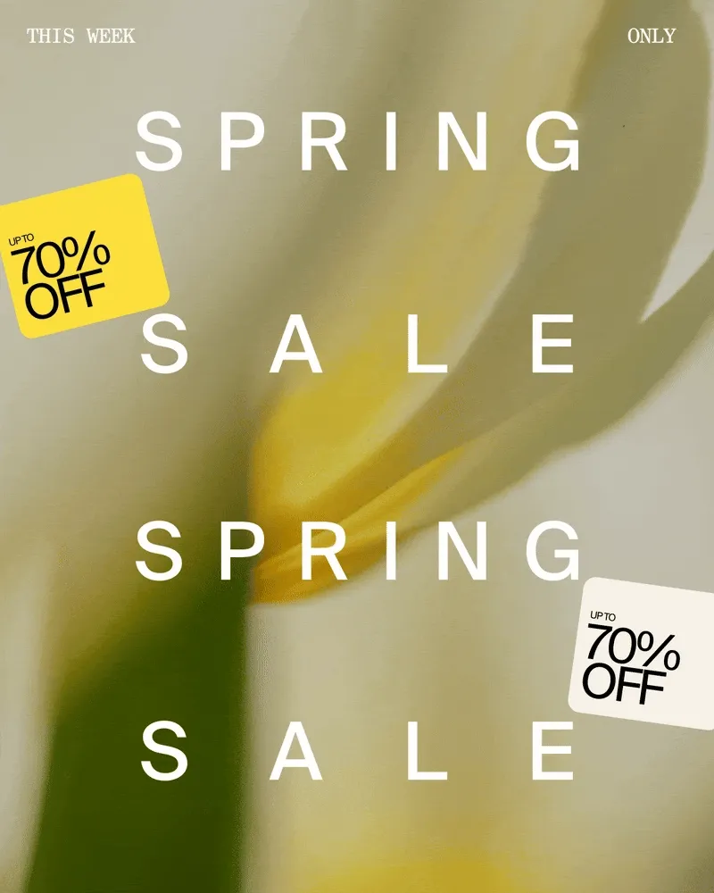 SPRING SALE LIVE NOW
