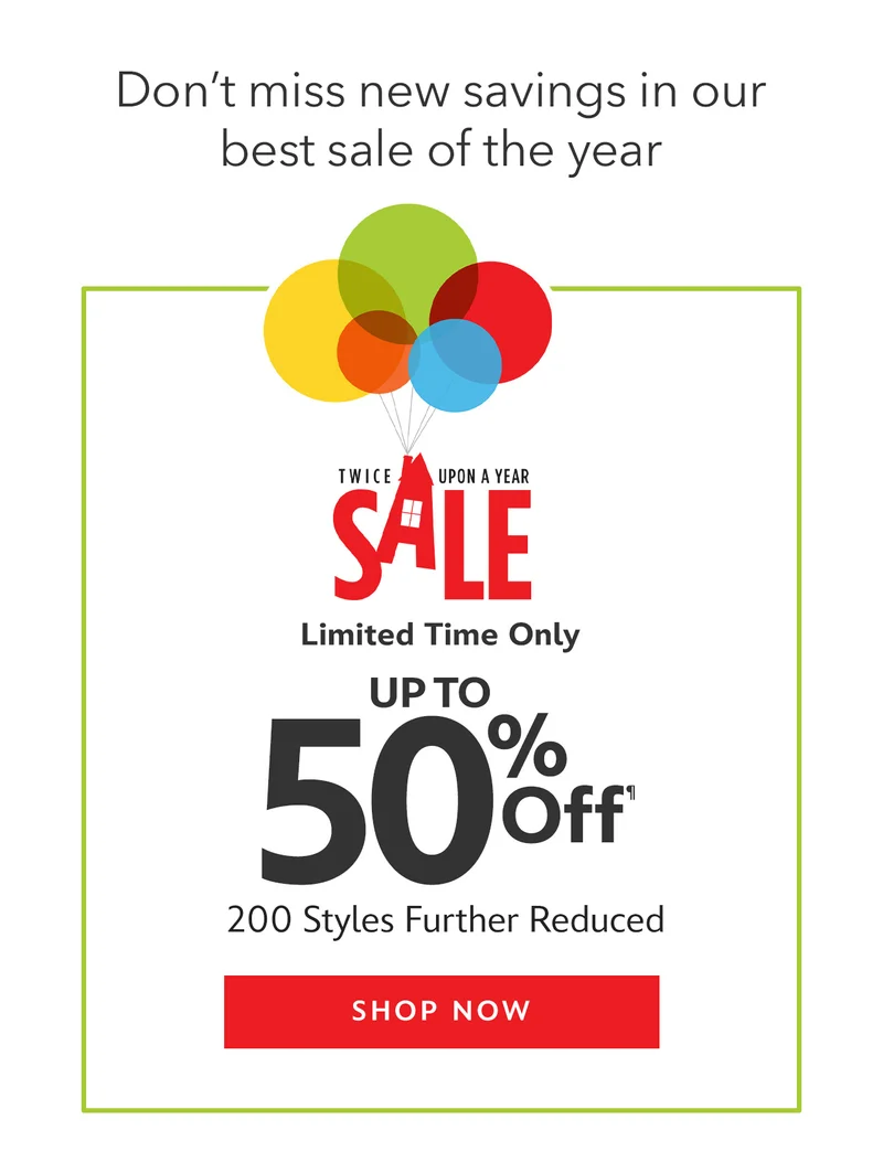 Sale information | Shop Now