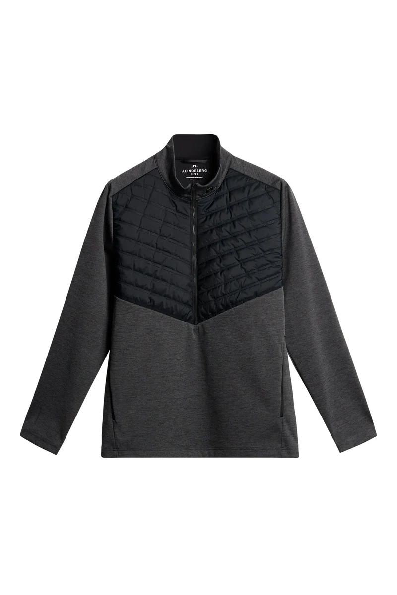 Image of Raph Quilt Hybrid Jacket / Asphalt and Black Melange