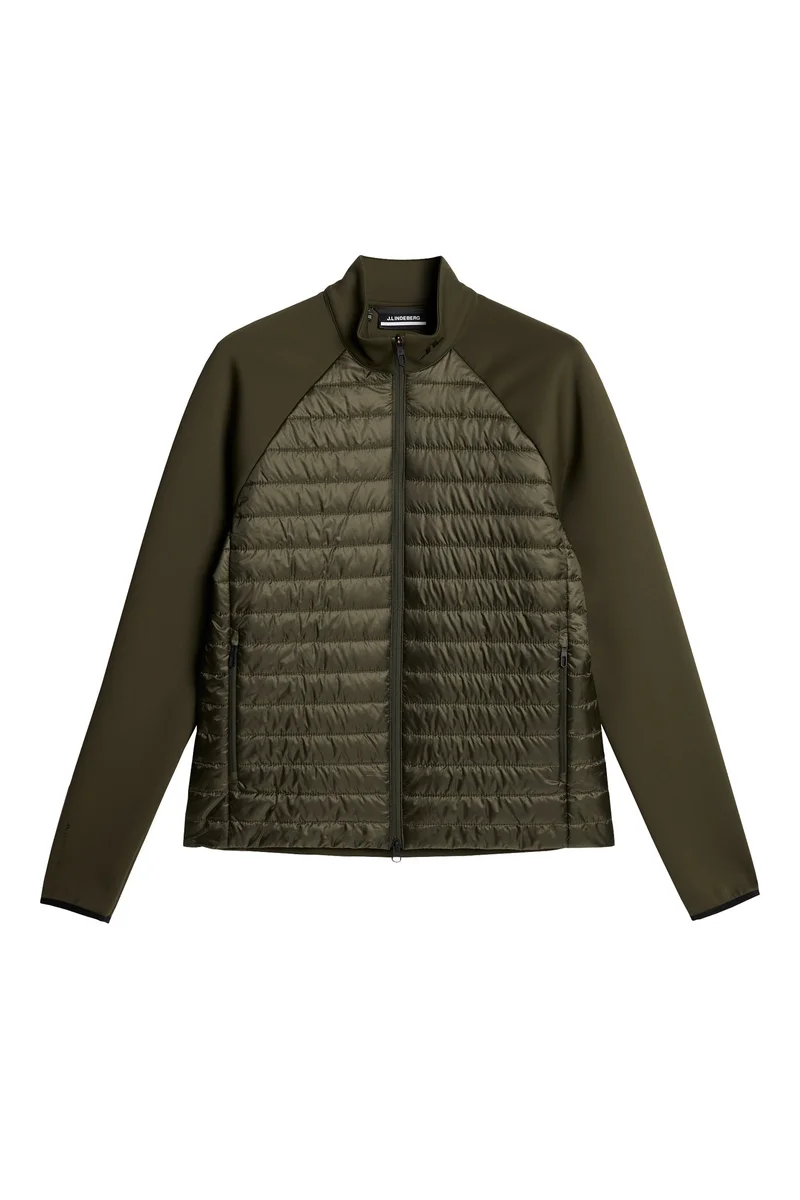 Image of Hayden Quilt Hybrid Jacket / Forest Green