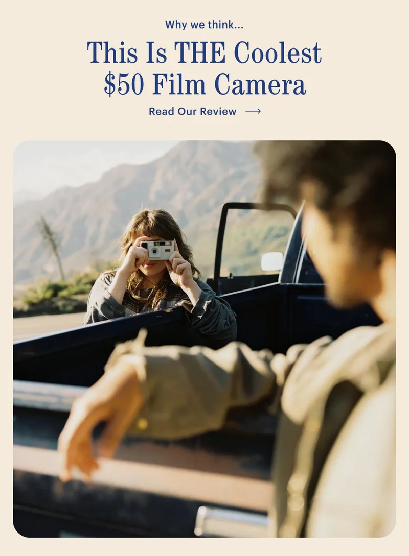 Why we think... This is THE coolest $50 Film Camera. Read Our Review