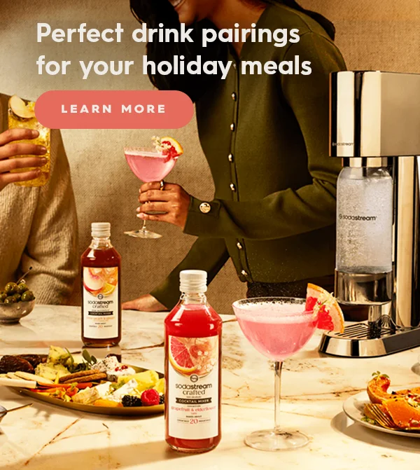 SodaStream - Beverage pairing guide a drink for every type of dinner