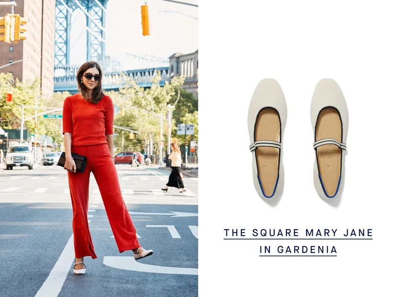 THE SQUARE MARY JANE IN GARDENIA