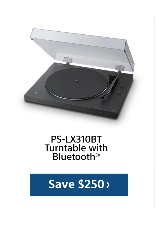 PS-LX310BT Turntable with Bluetooth® Save