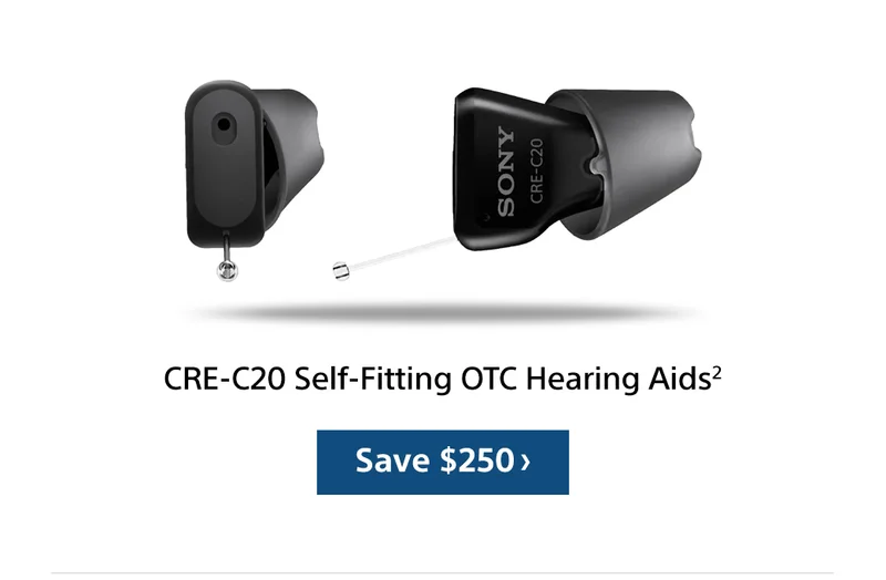 CRE-C20 Self-Fitting OTC Hearing Aids(2) Save