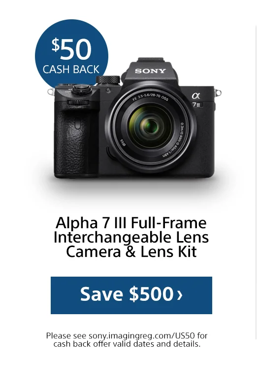 Alpha 7 III Full-Frame Interganeable Lens Camera & Lens Kit Save