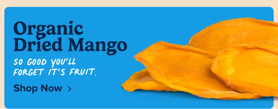 Organic Dried Mango –&nbsp;So good you'll forget it's fruit; Shop now