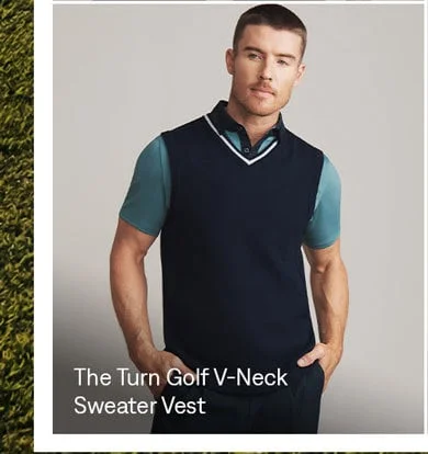 The Turn Golf V-Neck Sweater Vest