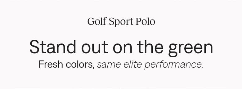 Golf Sport Polo: Shop now