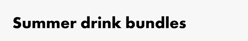 Summer drink bundles