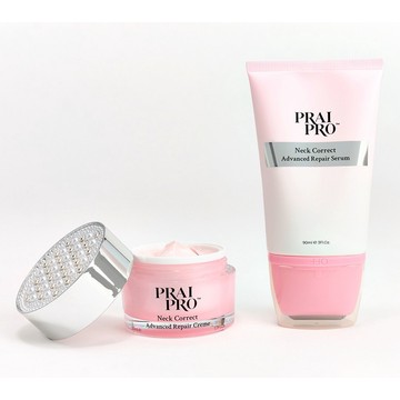 PRAI PRO Neck Correct Advanced Repair Serum & Creme Set