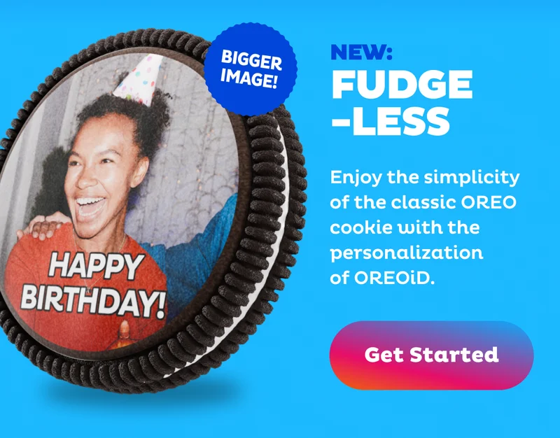 Enjoy the simplicity of the classic OREO cookie with the personalization of OREOiD.