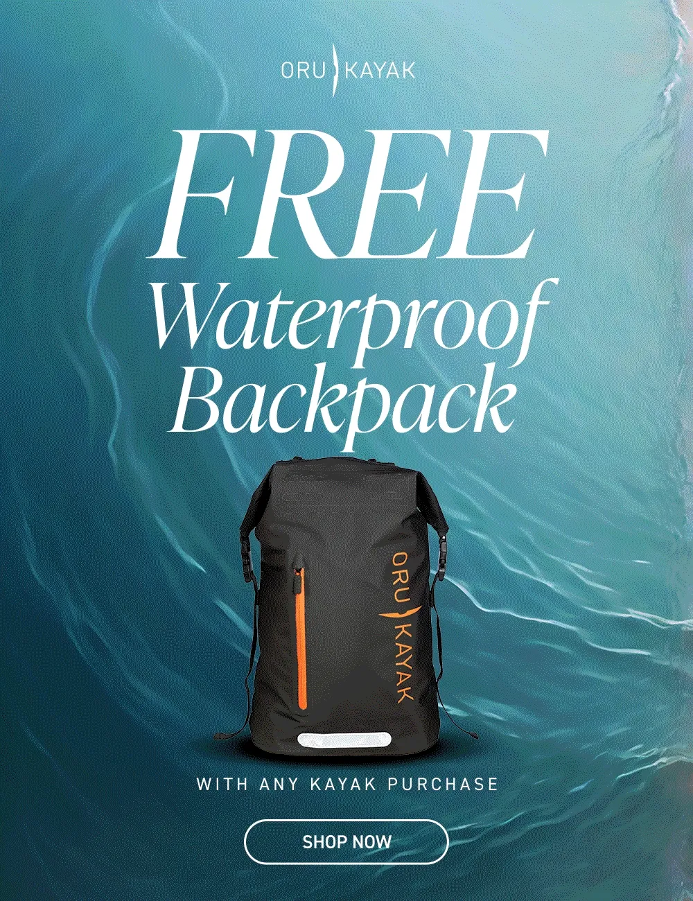 New Deal of the Week: Free Waterproof Backpack with any Kayak or Bundle Purchase New Deal of the Week: Free Waterproof Backpack with any Kayak or Bundle Purchase