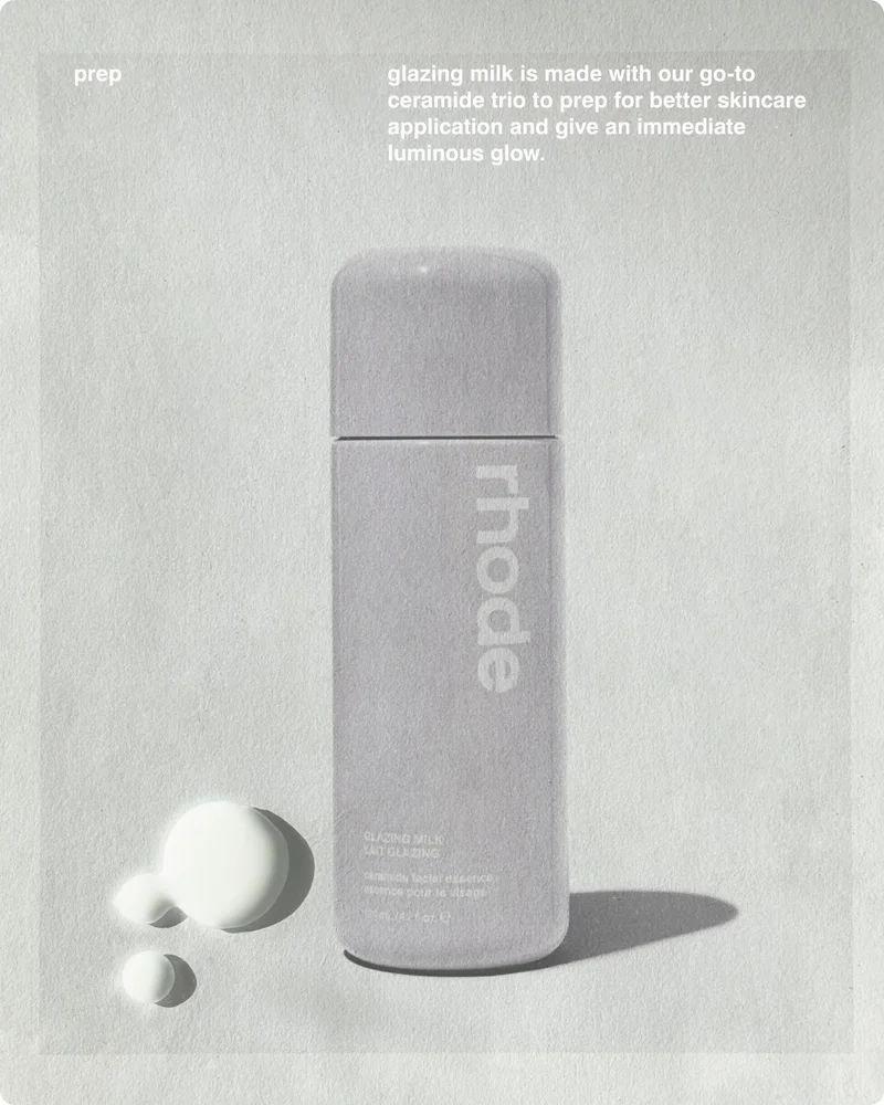 prep glazing milk is made with our go-to ceramide trio to prep for better skincare application and give an immediate luminous glow.