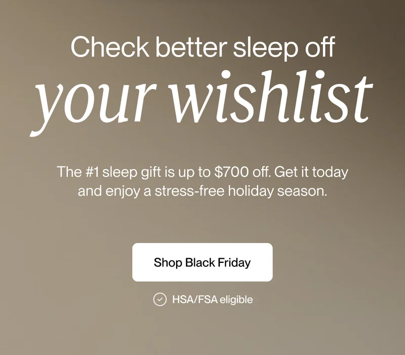 Check better sleep off your wishlist