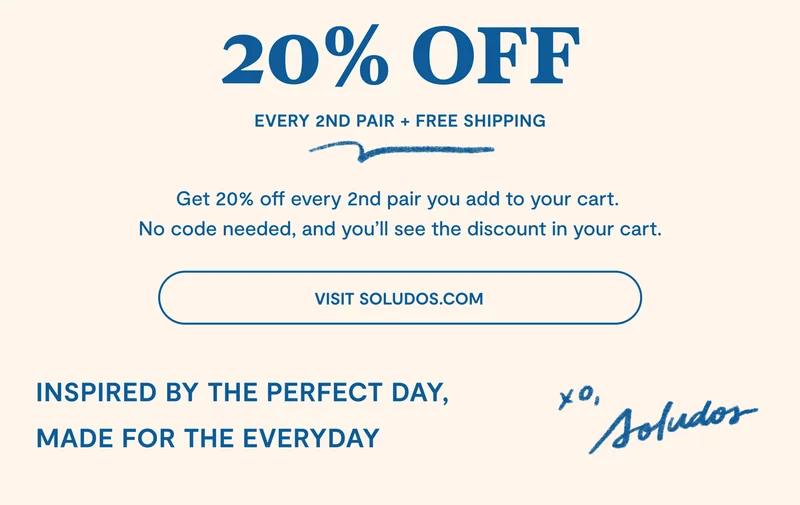 20% Off Every 2nd Pair