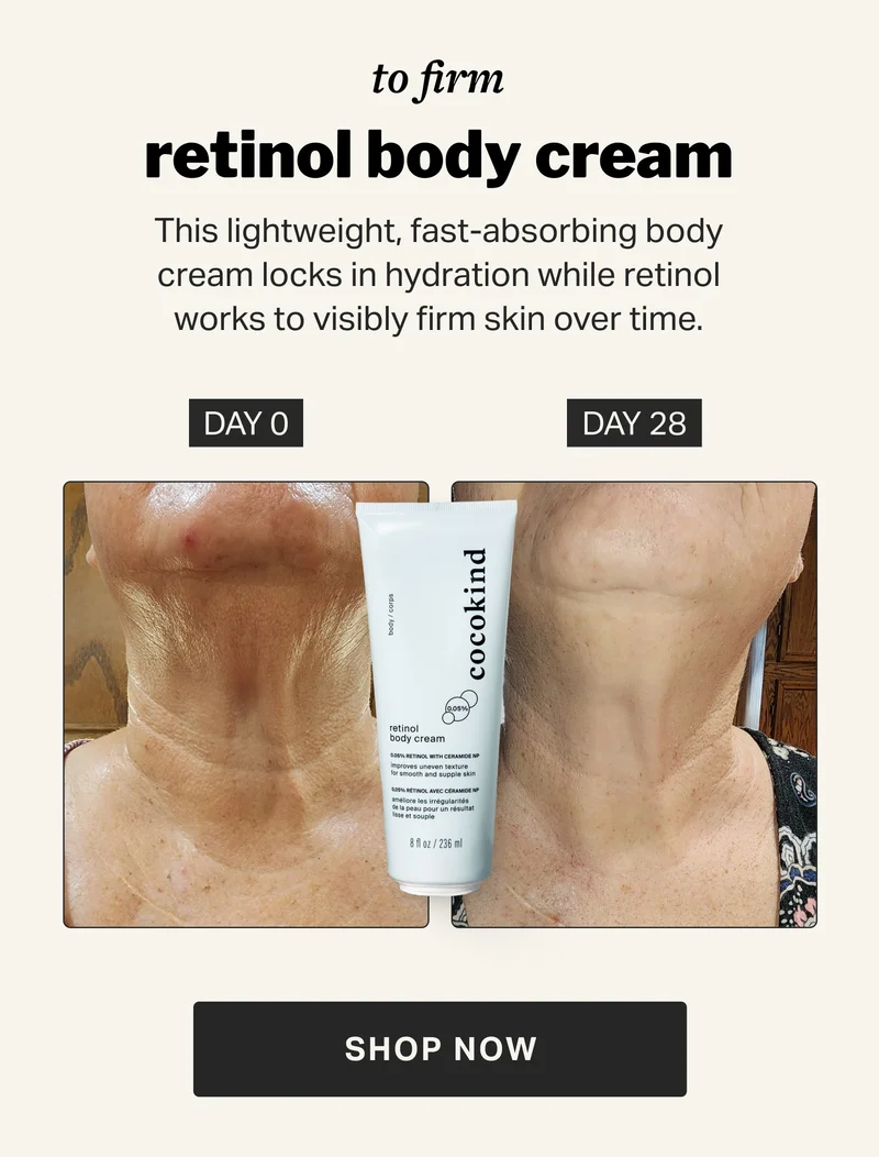 to firm retinol body cream