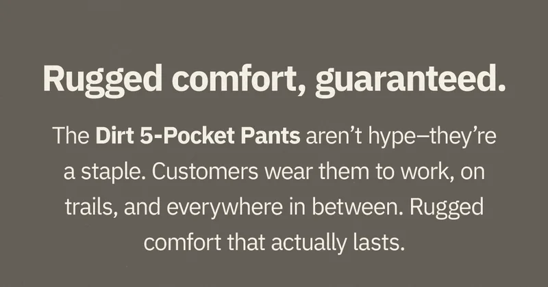Shop Dirt 5 Pocket