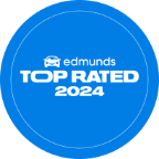 Blue 2024 Edmunds Top Rated icon.