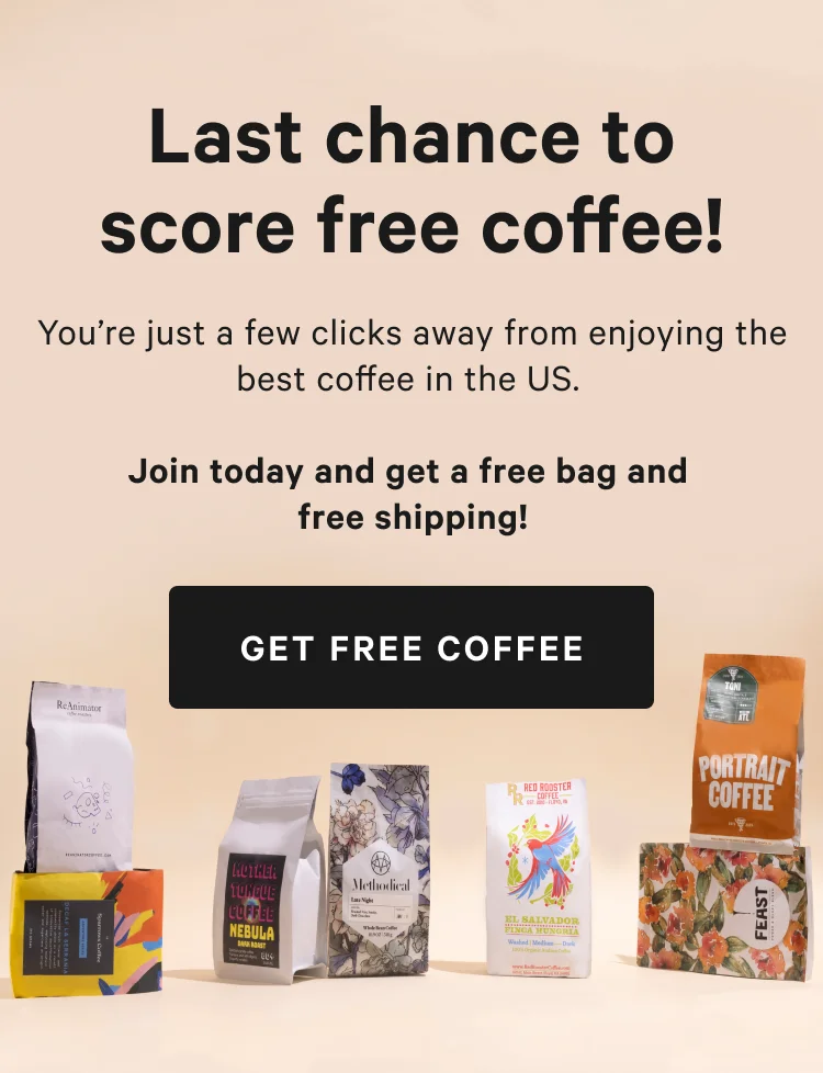 Last chance to score free coffee!