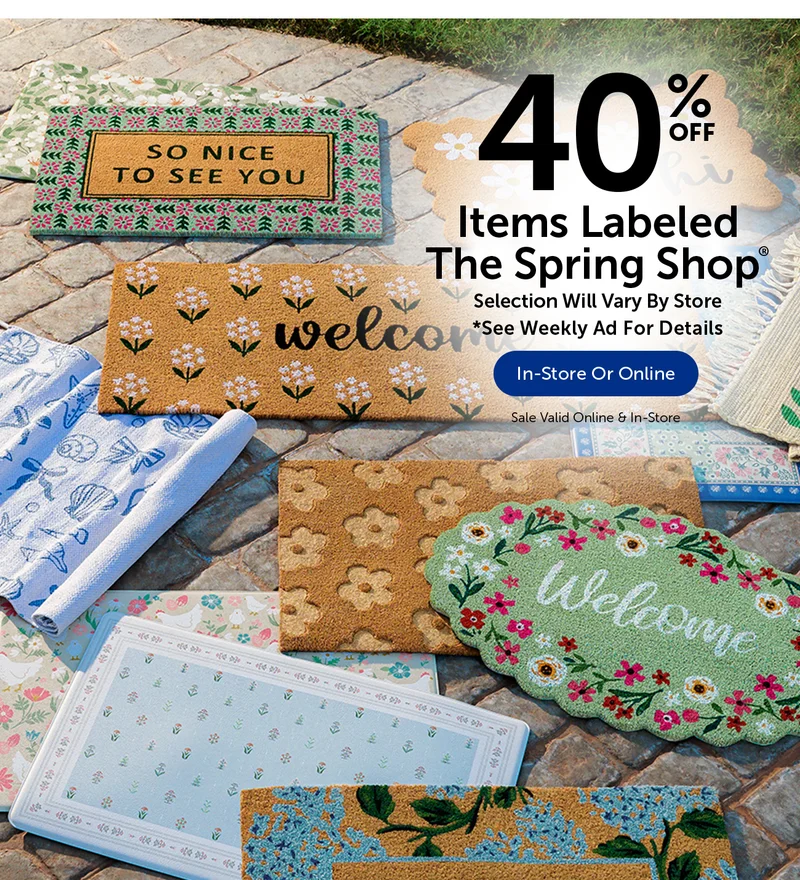 40% Off The Spring Shop - Home Decor - Select Categories