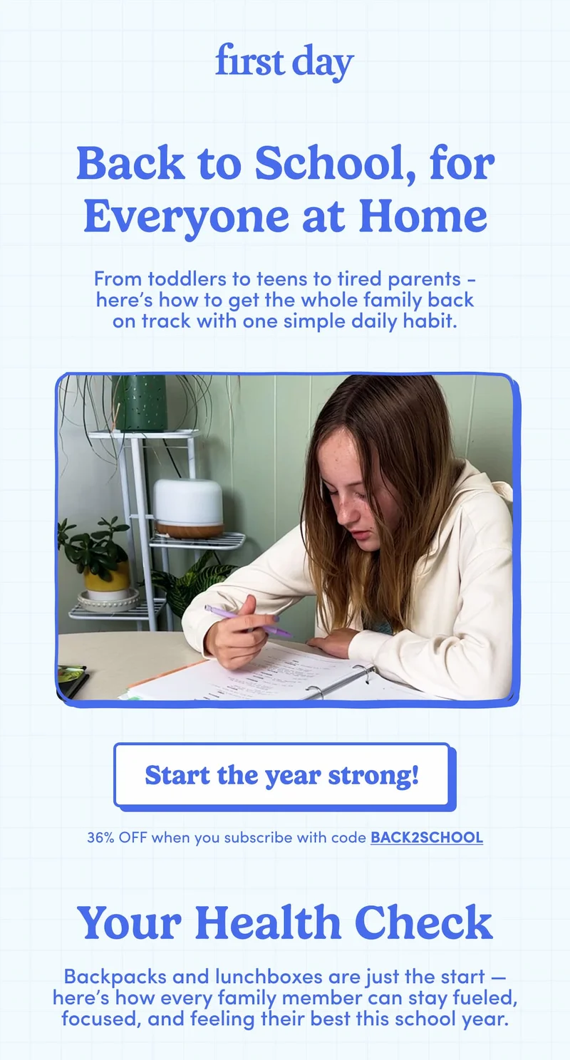 Back to school, for everyone at home.
