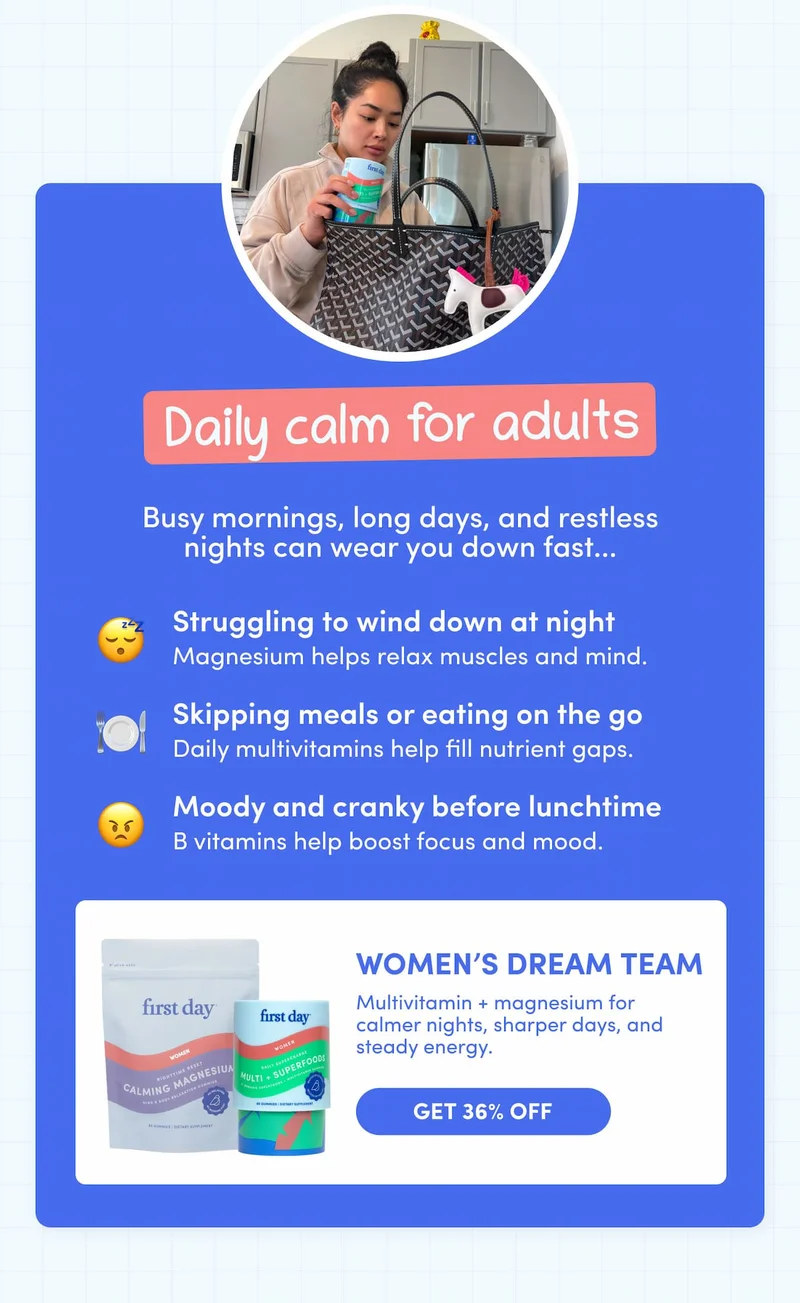 Daily calm for adults.