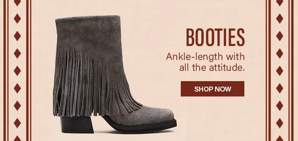 Booties - Pia, Dagger, Pia Fringe