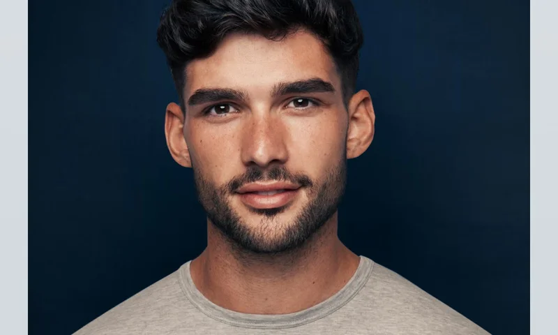 Man showing his nicely trimmed beard