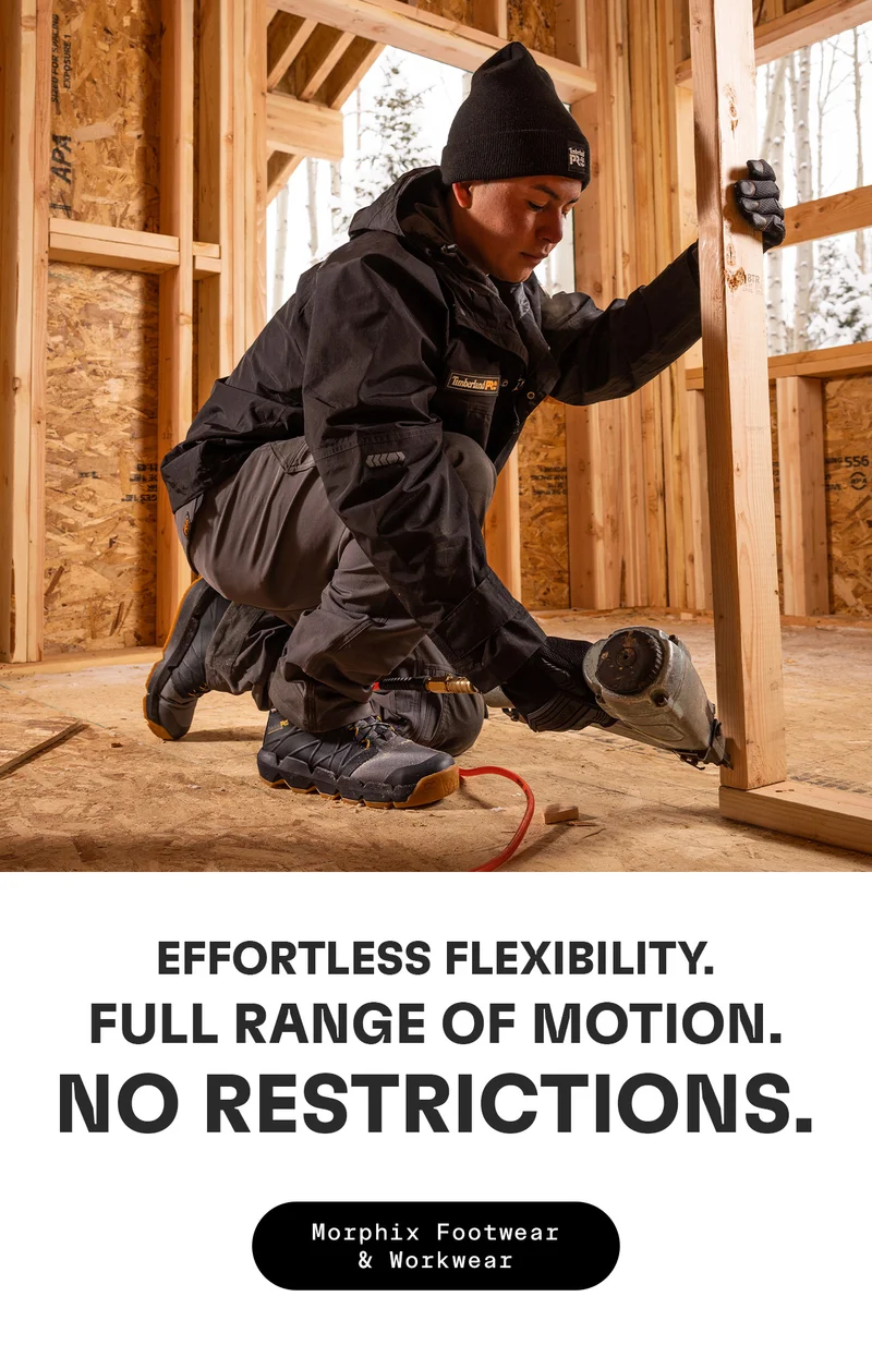 Effortless Flexibility. Full Range Of Motion. No Restrictions. Morphix Footwear & Workwear