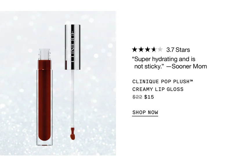 CLINIQUE POP BLUSH TM CREAMY LIP GLOSS $15 SHOP NOW