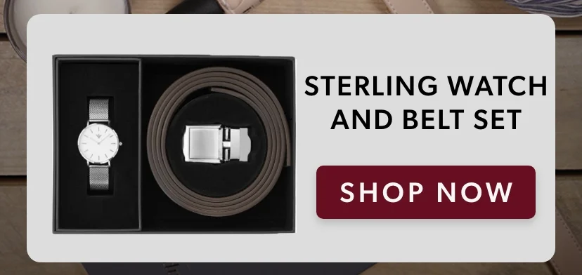 Sterling watch and belt set Sterling watch and belt set