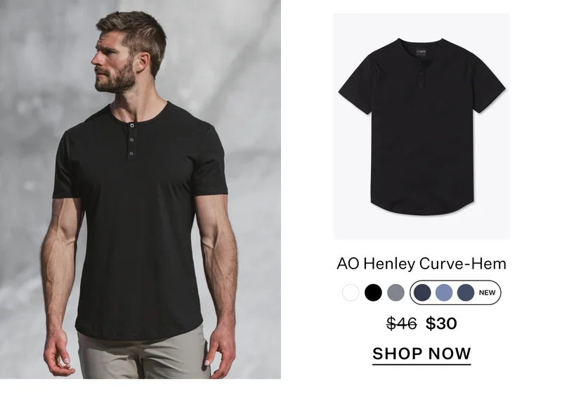 AO Henley Curve-Hem