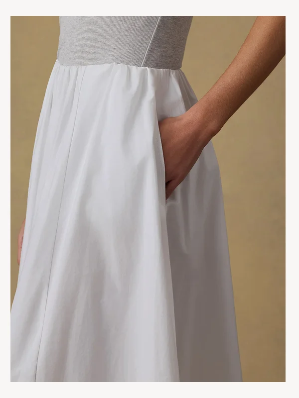 Coastal Poplin Nera Skirt