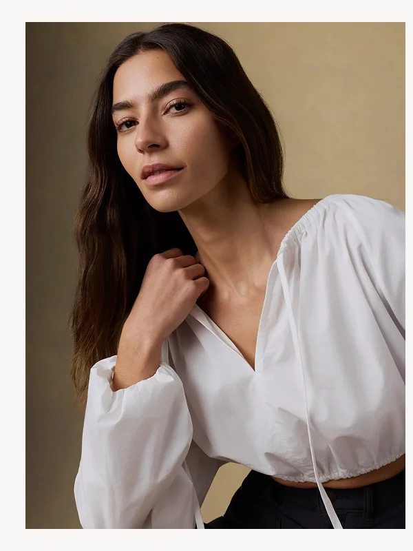 Coastal Poplin Nera Top