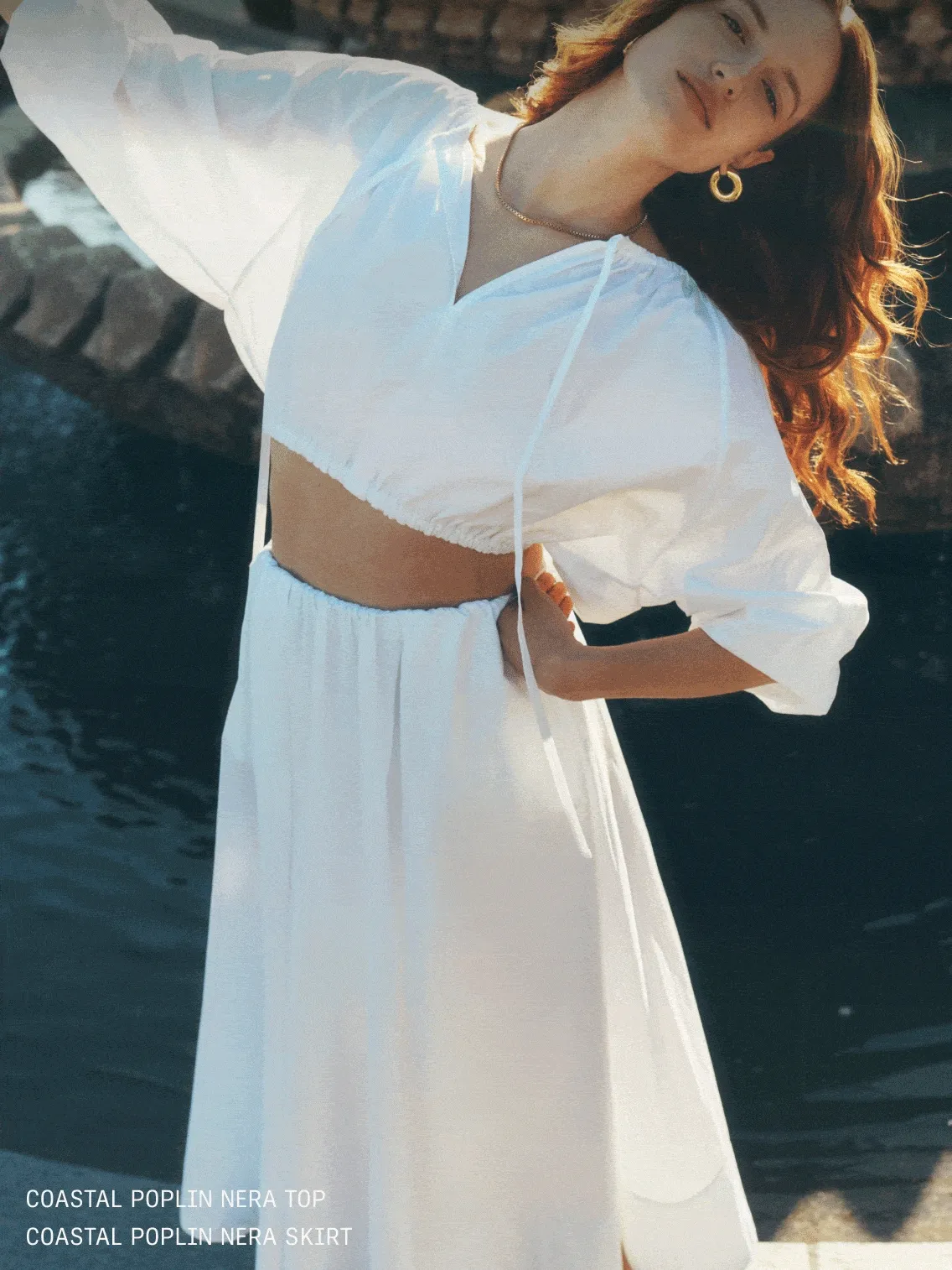 Coastal Poplin Nera Top