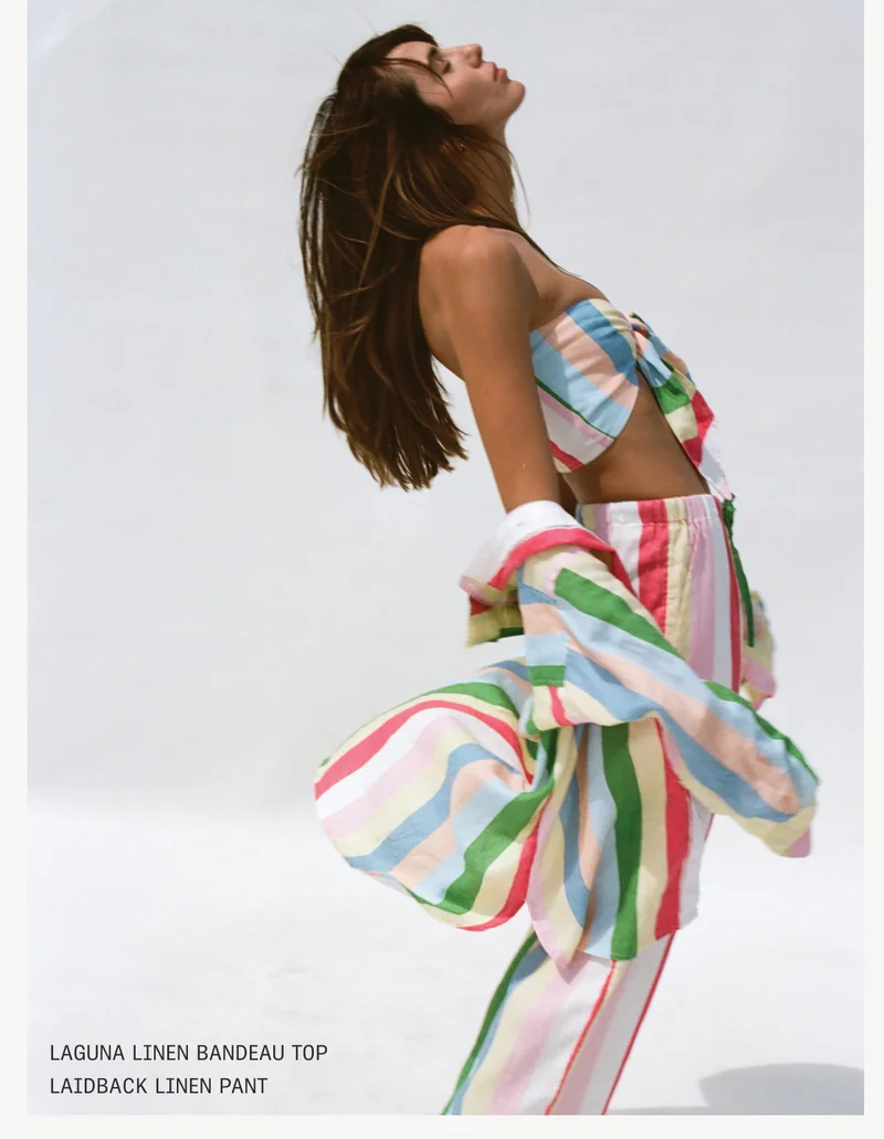 Laguna Linen Bandeau Top