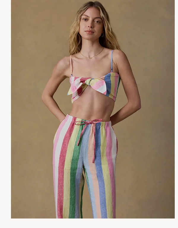 Laguna Linen Bandeau Top