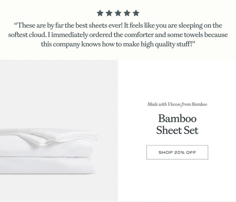 Bamboo Sheet Set made with viscose from bamboo