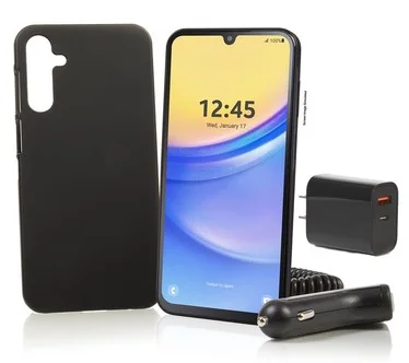 Tracfone 6.5" Samsung Galaxy A15 5G, 1500 Talk/Text/Data w/ Accessories