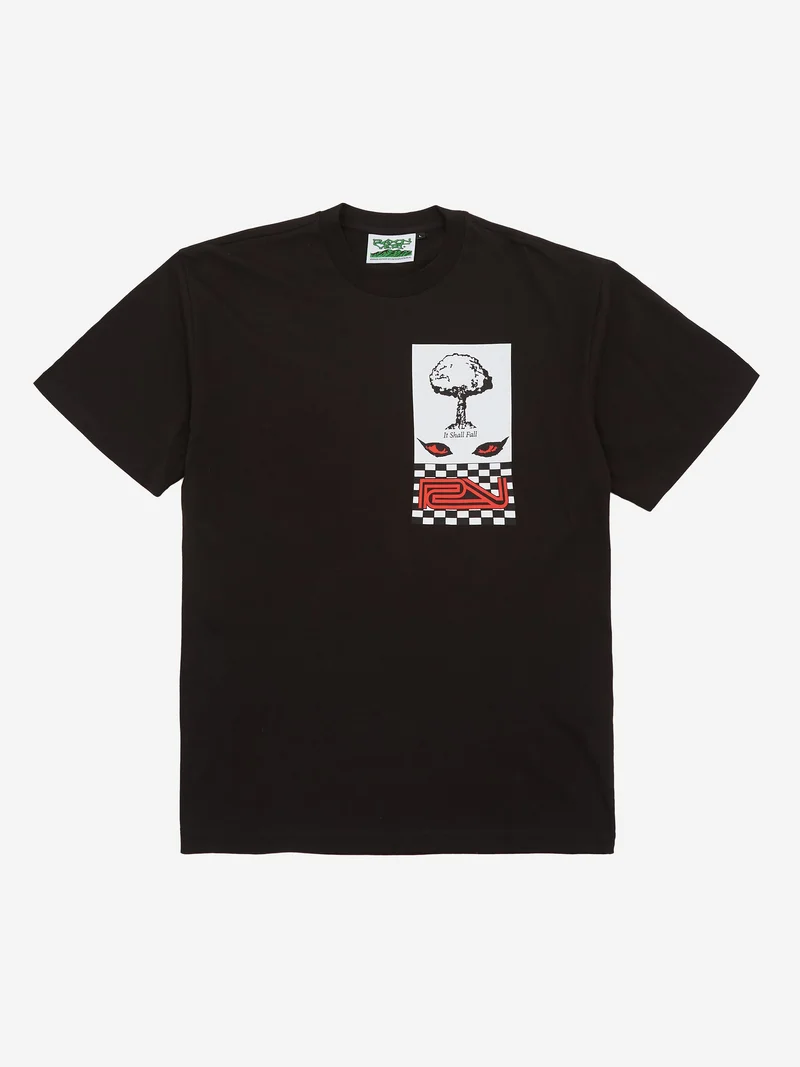 Image of Rayon Vert Gondwana T-Shirt - Golgotha Black
