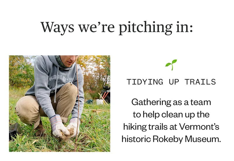 Ways we're pitching in