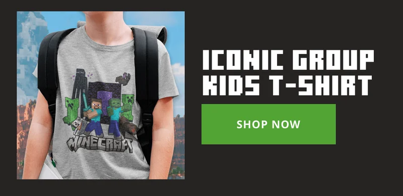 Minecraft Iconic Group Kids T-Shirt