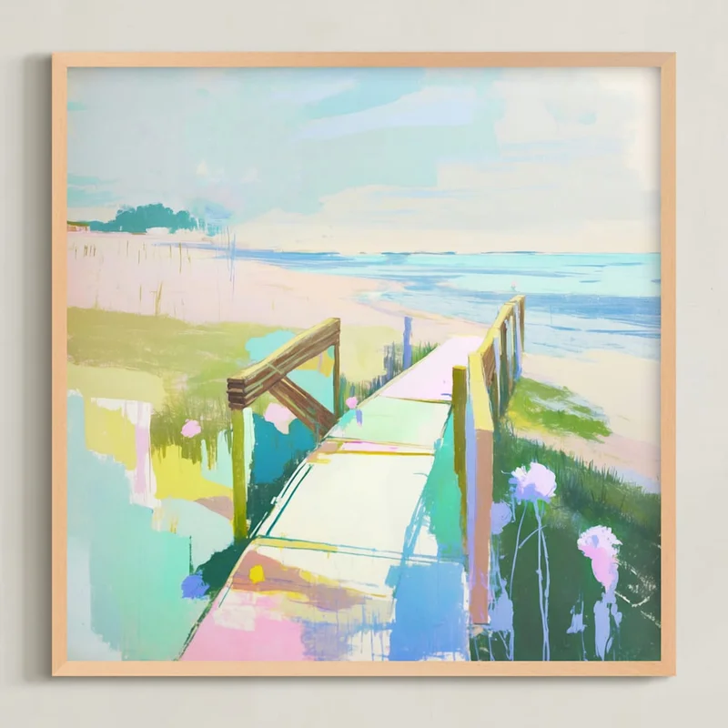 Barefoot Blue-Jean Day Limited Edition Fine Art Print 2 by Julie Chi | Minted